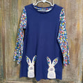 navy rabbit dress