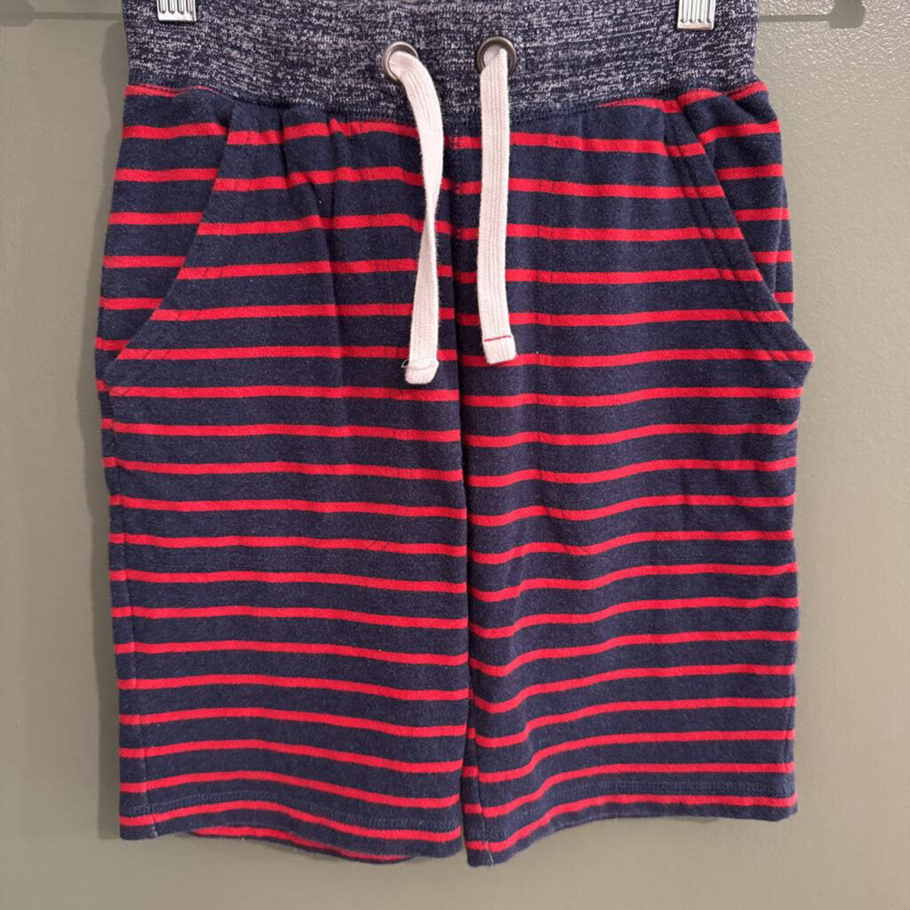 Mini Boden blue/red striped shorts