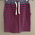 Mini Boden blue/red striped shorts