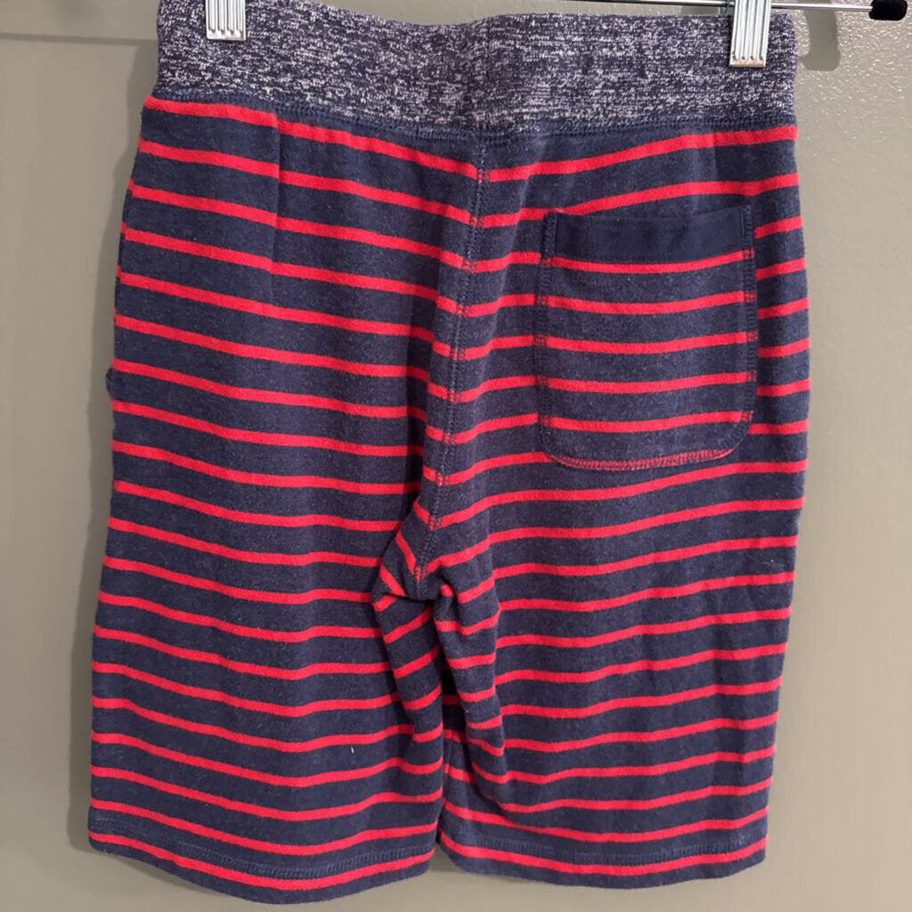 Mini Boden blue/red striped shorts