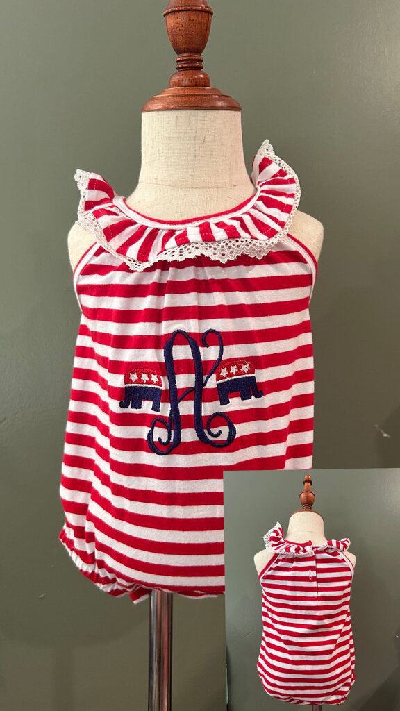 red/white/blue 'A' bubble