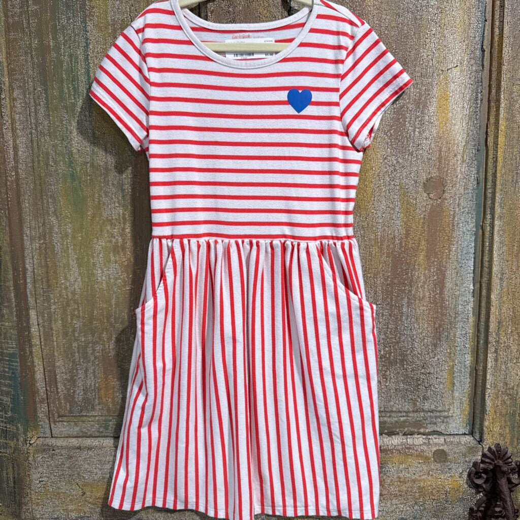 Red stripe Dress