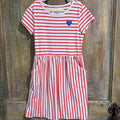 Red stripe Dress