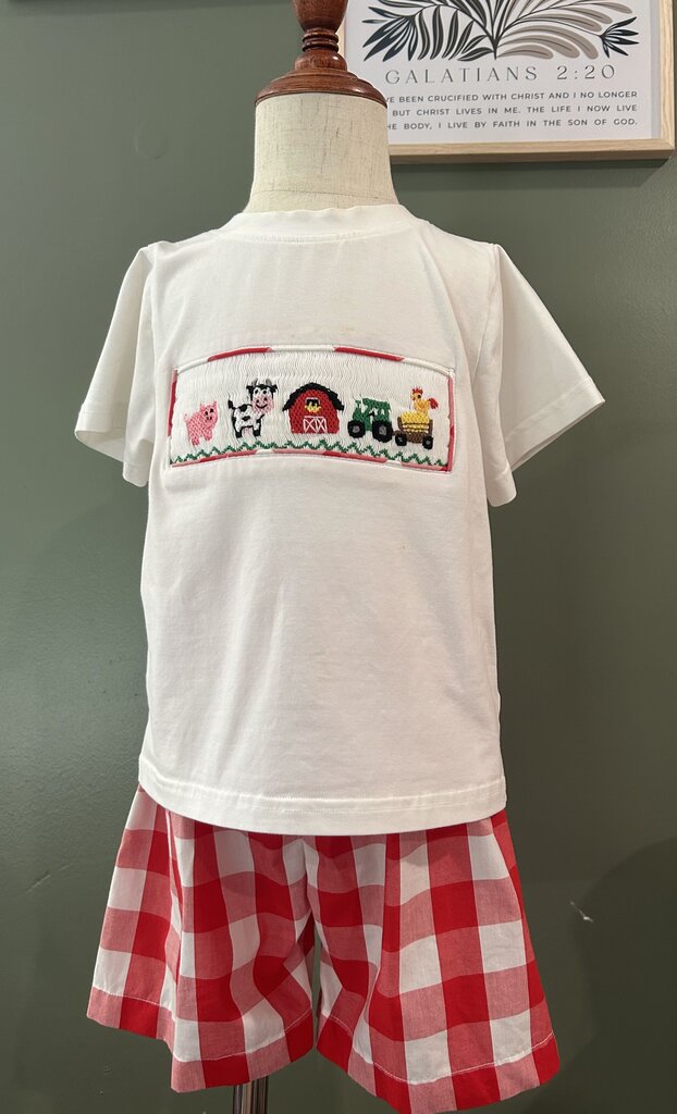 White Farm Smock Set