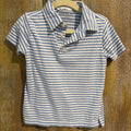 Crewcuts blue and white stripe polo