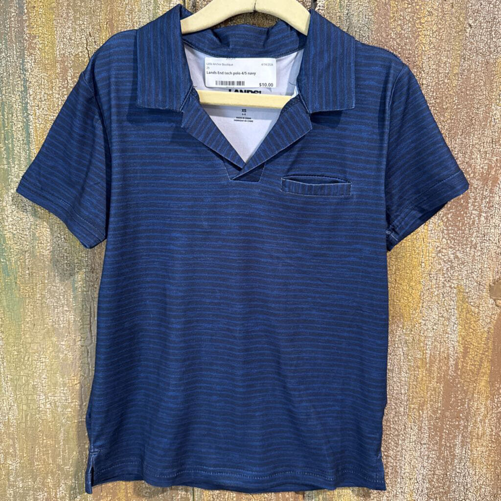Lands End tech polo