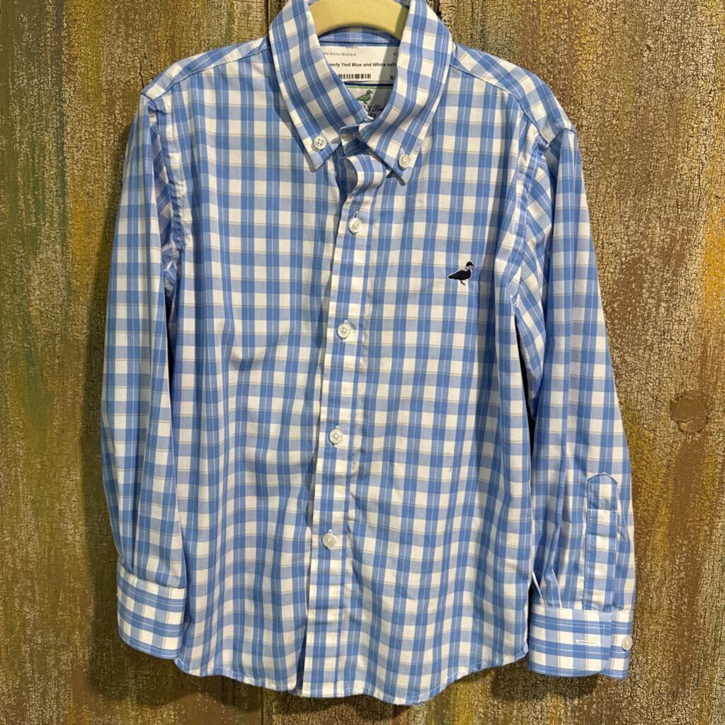 Properly Tied Blue and White oxford