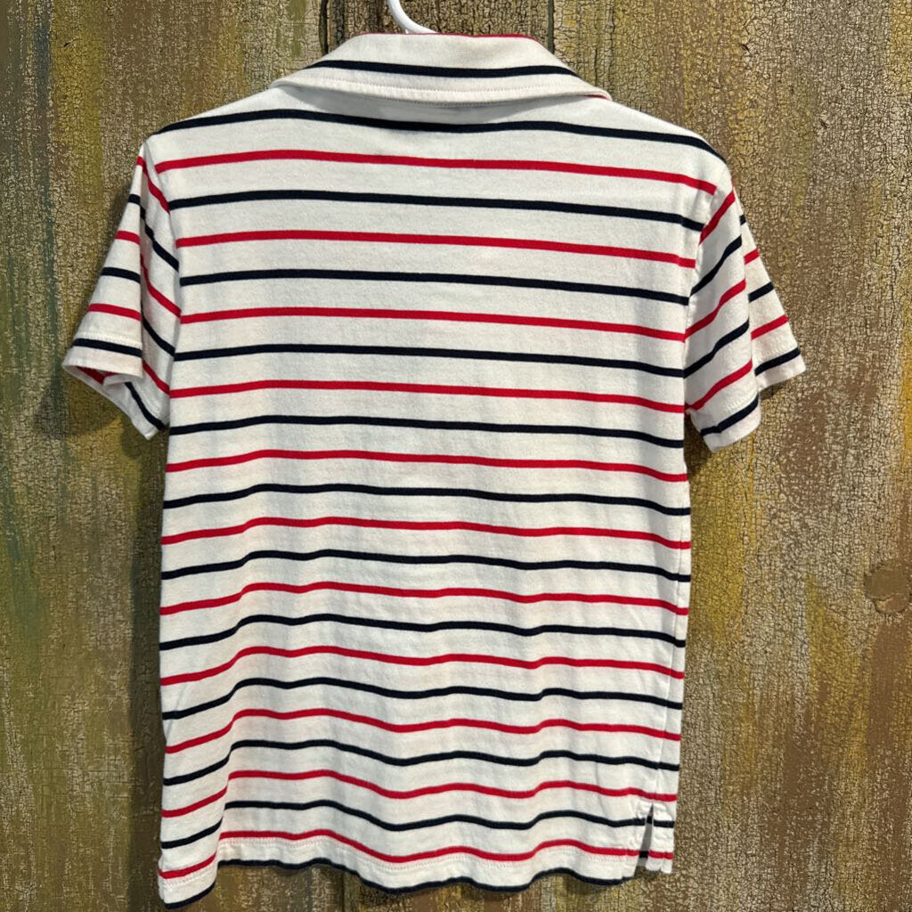 Crewcuts red and blue stripe polo