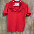 Red Columbia tech polo