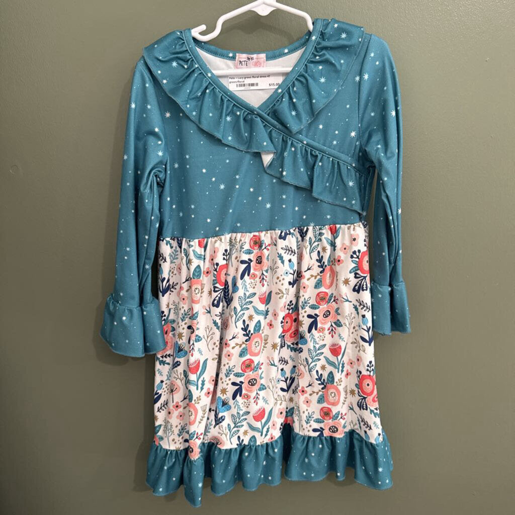 Pete + Lucy green floral dress