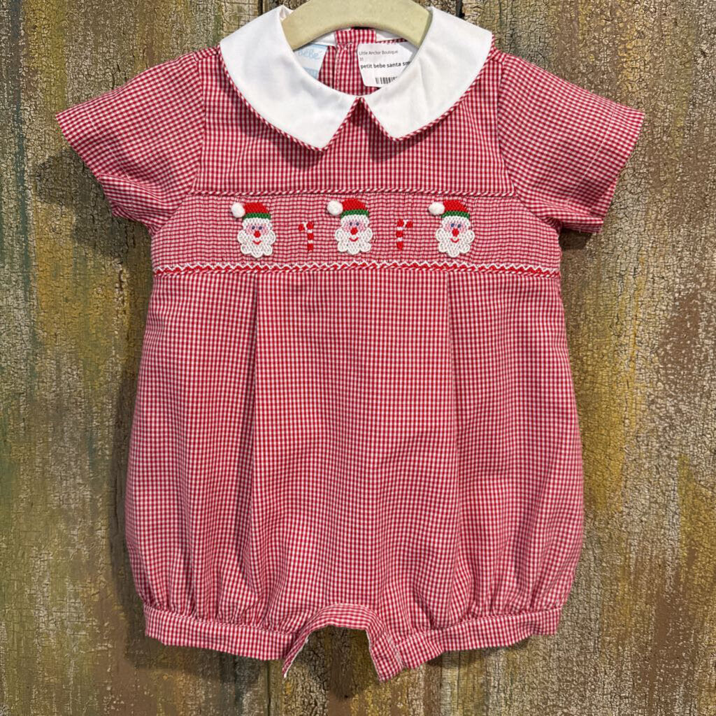 petit bebe santa smock bubble