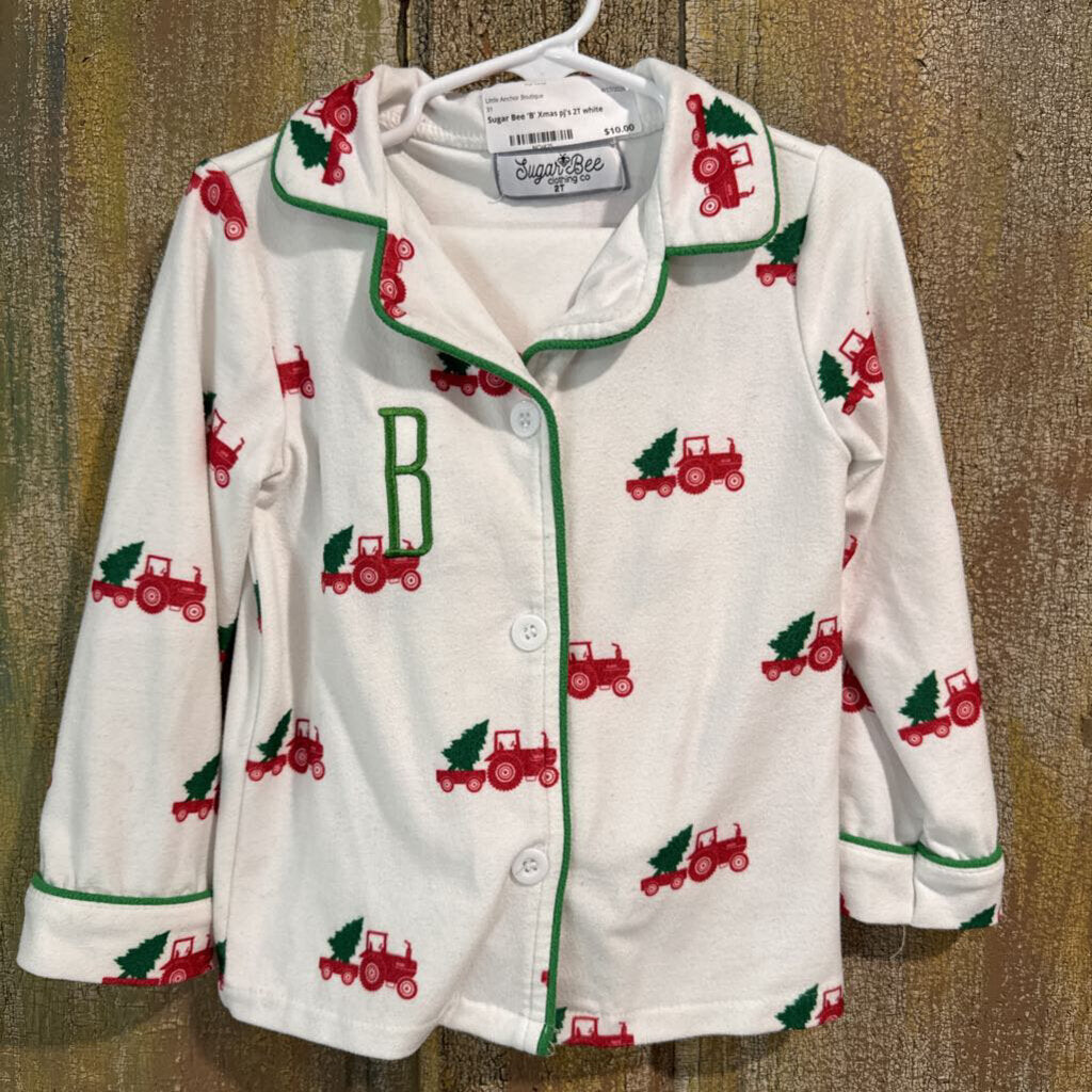 Sugar Bee 'B' Xmas pj's