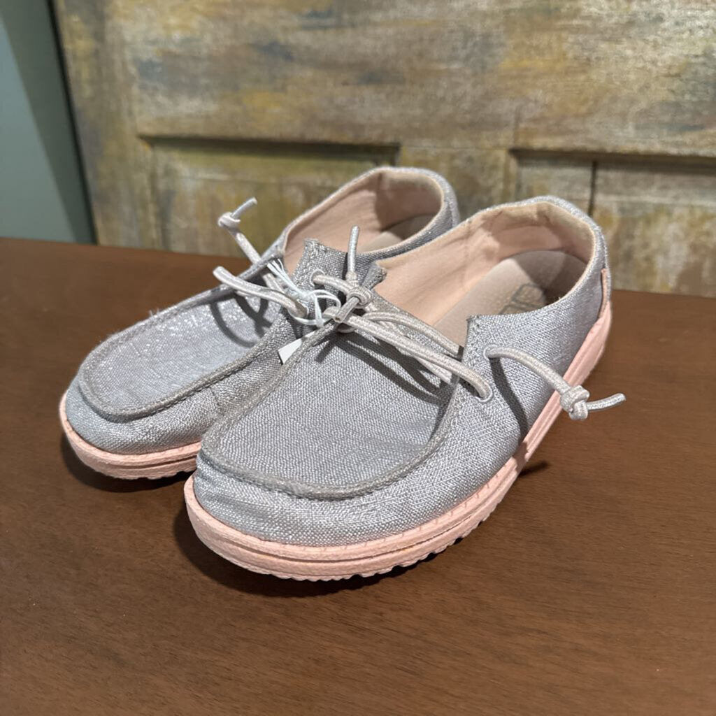 hey dude silver shoes