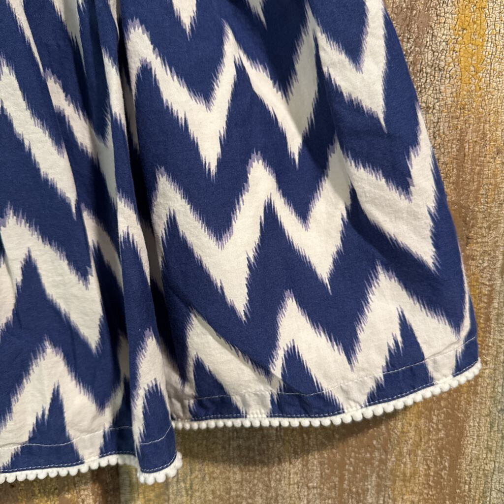 Navy + Cream Skirt