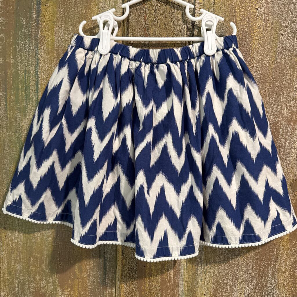 Navy + Cream Skirt