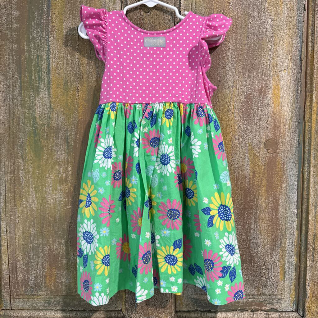 Polka Dot + Flower top