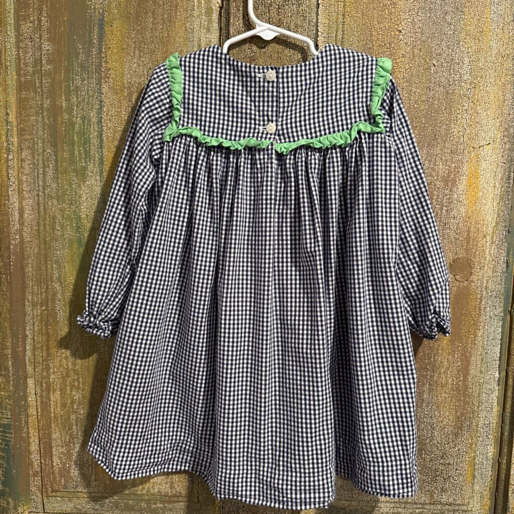Navy checkered dress