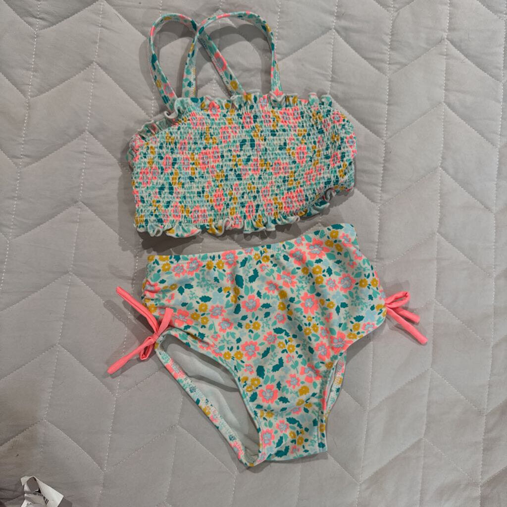 Cat & Jack flower 2 pc swimsuit