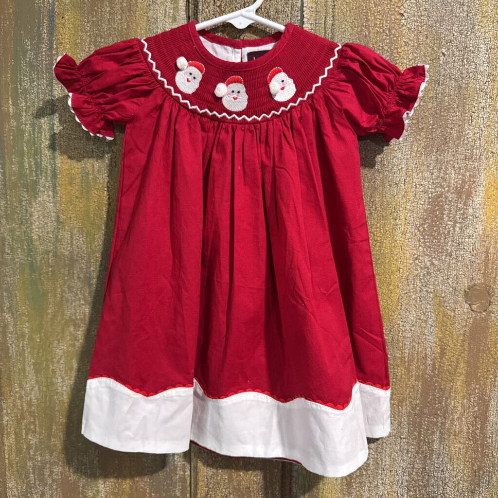 Lil Cactus Santa Smocked Dress