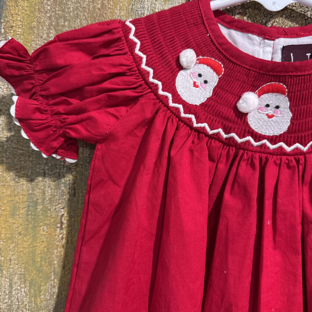 Lil Cactus Santa Smocked Dress