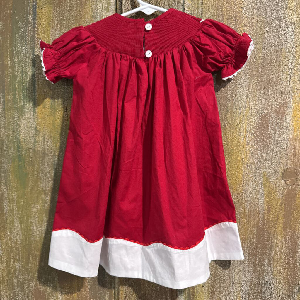 Lil Cactus Santa Smocked Dress
