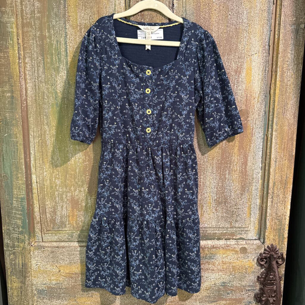 Matilda Jane flower dress w/yellow buttons