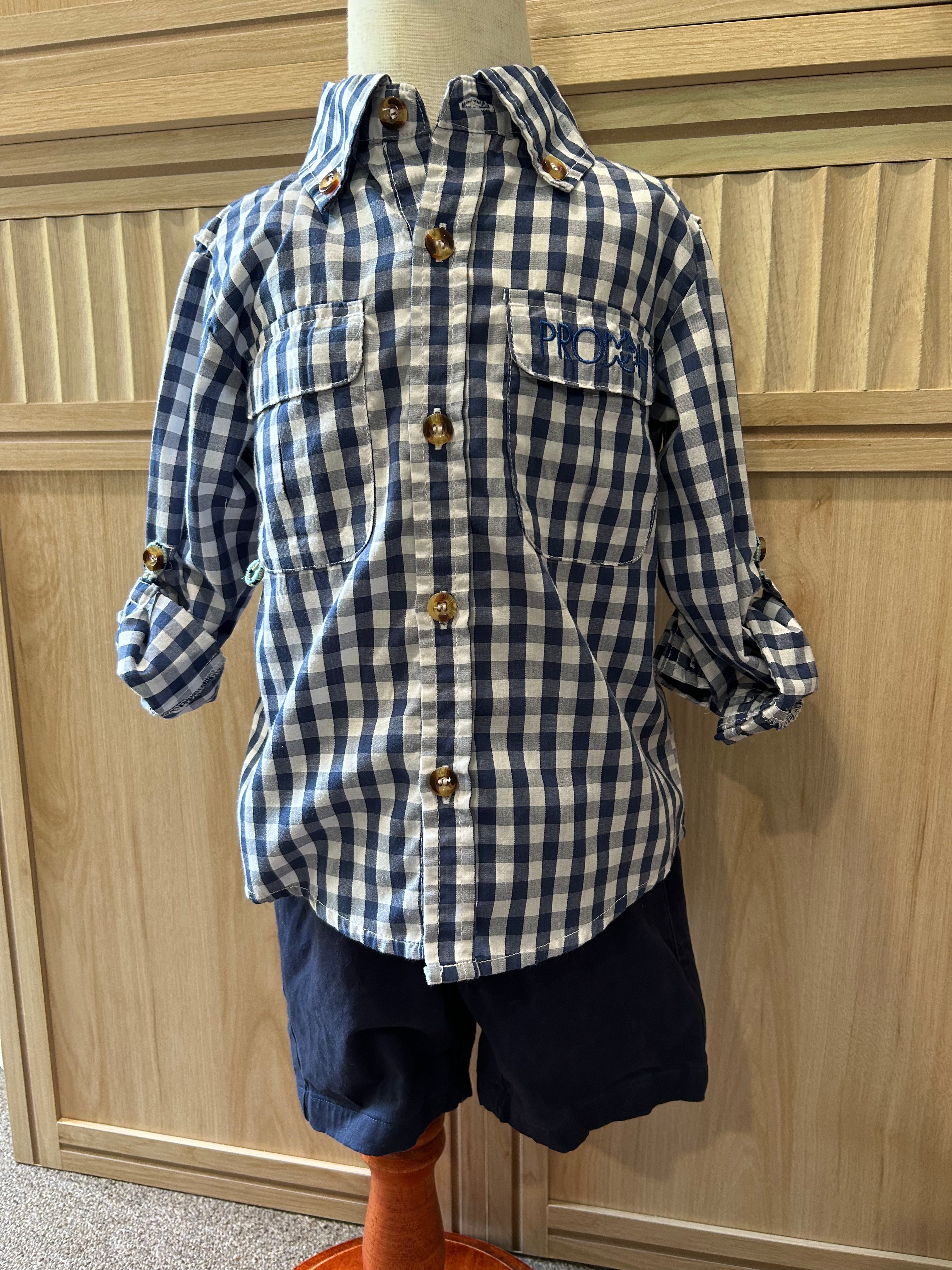 Properly Tied Navy Blue Shorts