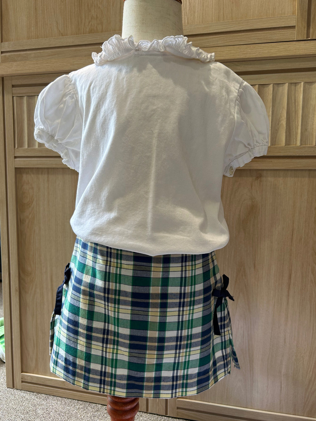 White Cord Shirt with Collar
